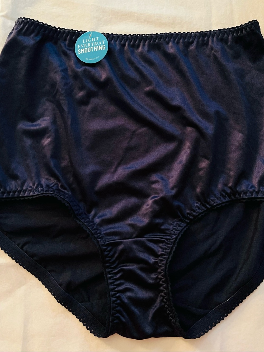 Vanity Fair Women’s High-Waist Smoothing Brief - Navy size L